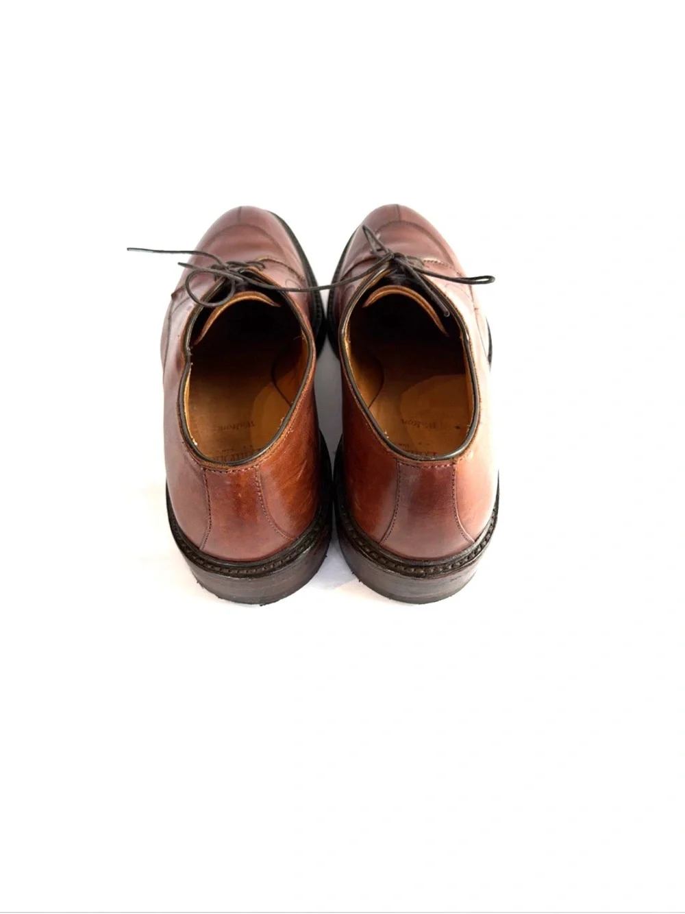 Allen Edmonds Walton Brown Leather Split Toe Oxford Dress Shoes Men Size 10 B